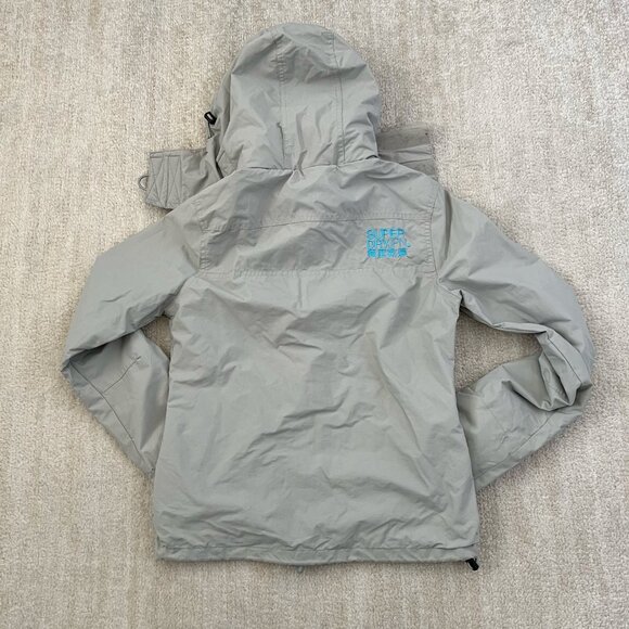 Superdry Windcheater Gray Zip Up Hooded Jacket S - Picture 4 of 15